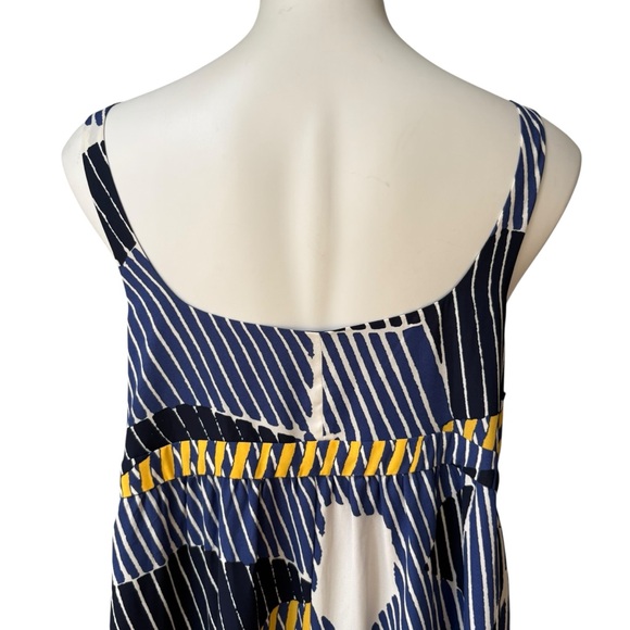 NWT, Banana Republic Factory Empire-Waist Midi Dress, Granite Blue, Sz 16 - Picture 9 of 16